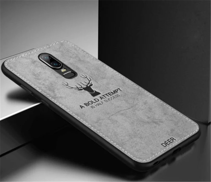 

Lightweight Phone Case For OnePlus 6T 6 5T Case Luxury Fabric Patterned Soft Shockproof Shell Back Cover Lenn