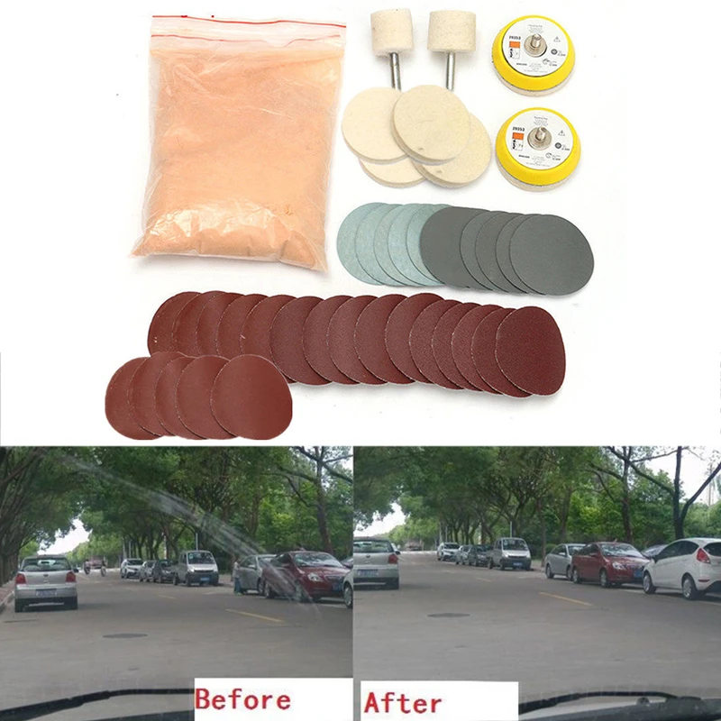 

39 X Car Repair Tool Kit Windscreen Mirror Polish Deep Scratch Remover Universal