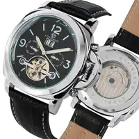 Tourbillon Men Watch Automatic Mechanlcal Wristwatch Business Mens Luxury High Light Clock With Calendar relogios masculino