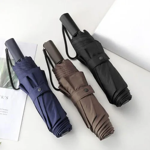 

Xiaomi Portable Folding Tri-Folded Umbrella Alloy Tube Practical Waterproof Hand-Open Windproof Rainy And Sunny Umbrella