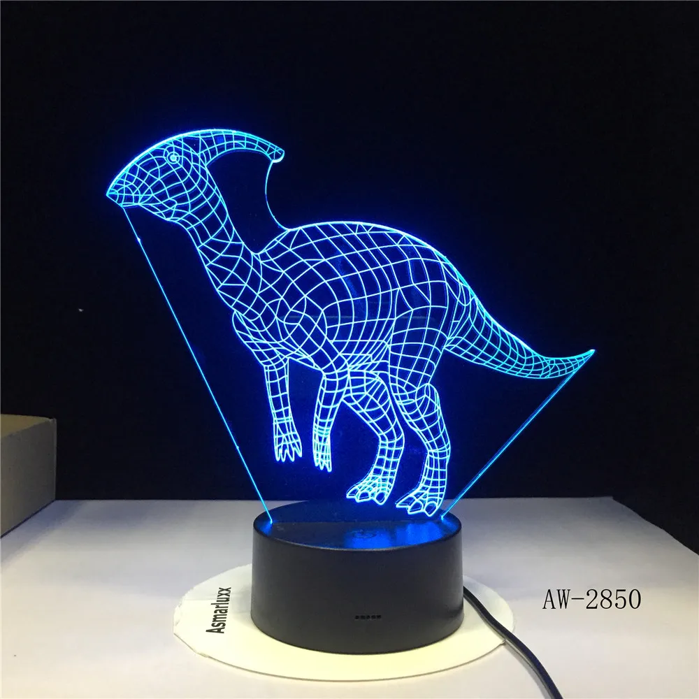 Stygimoloch Fabrosaurus коелогиз динозавр коитозавр 3d светодиодная лампа 7 цветов