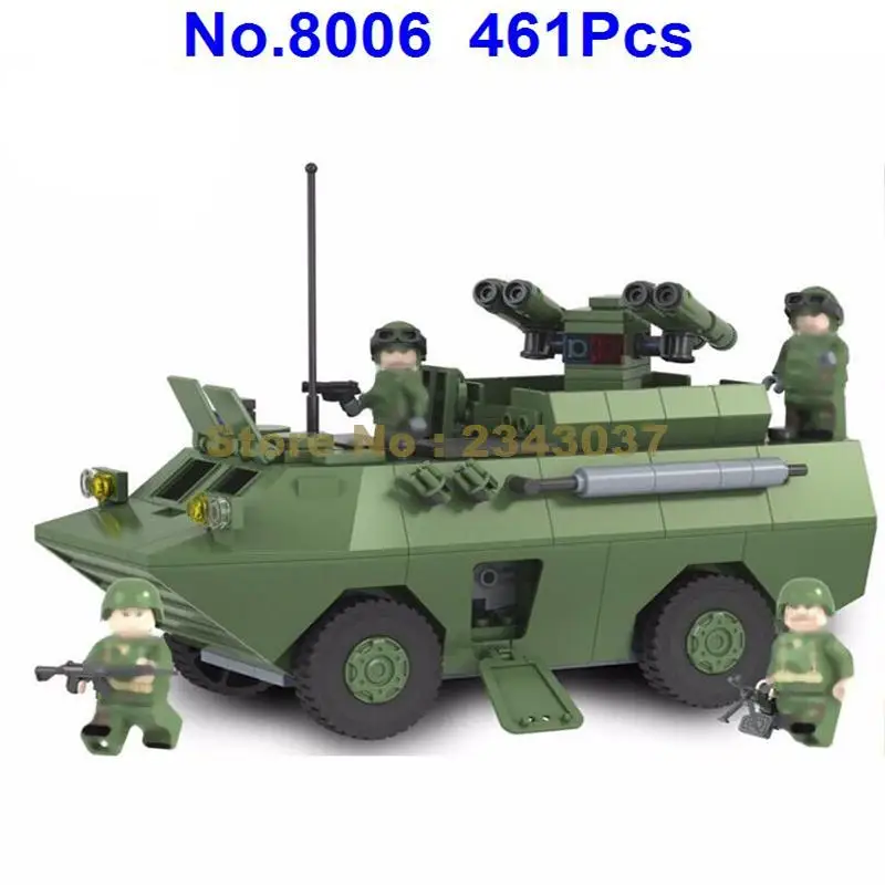 

8006 461pcs Military Series Anti-tank Missile Armored Vehicle Winner Building Blocks