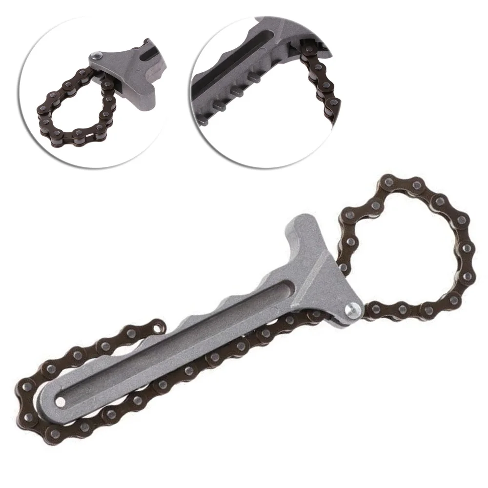 

Durable Car Engine Oil Filter Chain Grip Wrench Spanner Remover Tools Pliers