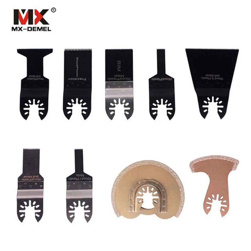 9 pcs/set Jig Saw Blades Oscillating Tool Accessories fit for Multimaster power tools as Fein