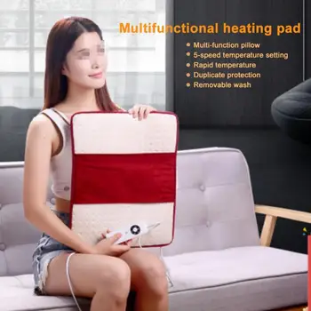 

Multifunctional Electric Heating Therapy Pad Washable Back Pain Relief Mat Heated Warm Blacket EU US Plug Heat Auto Off Massage