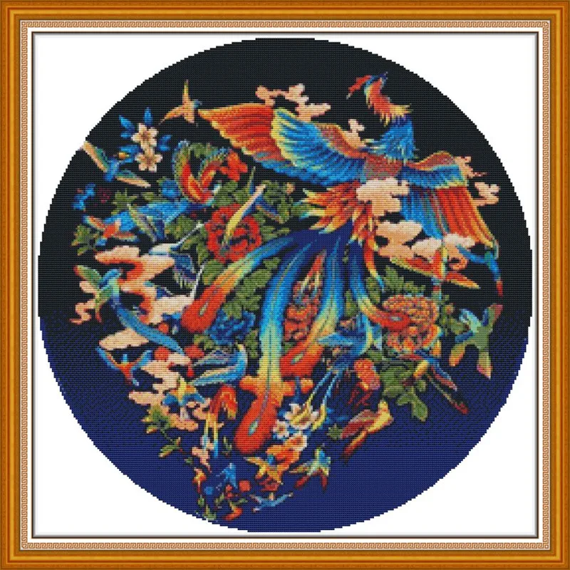 Cross Stitch Kits Embroidery Needlework Chinese Cross Stitch Animal DIY DMC cross stitch Printed Cross Stitch Decor Home Decor