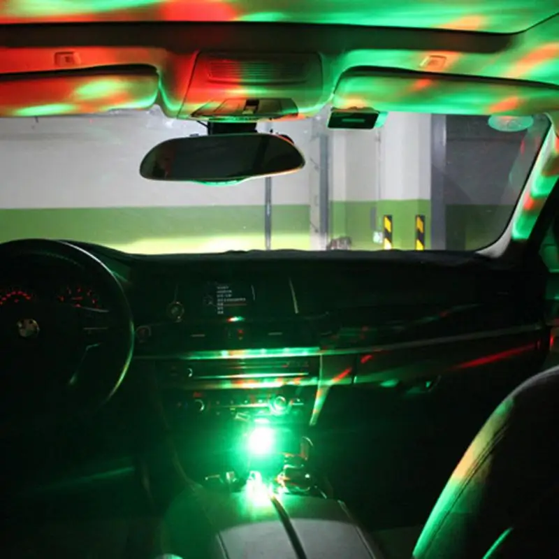 LED Car USB Sound Control Lamp Indoor Music Decoration Light DJ RGB Mini Colorful Atmosphere with Flashing Lights|Сигнальная лампа| |