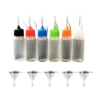 

15pcs Translucent Plastic 30ML Needle Tip Bottle Squeeze Dropper Bottle Glue Bottles Applicator Empty Bottle