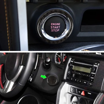 

Car Carbon Fiber Engine Start Stop Button Ring Cover Sticker Trim For Toyota 86 Subaru BRZ 2013 2014 2015 2016 2017