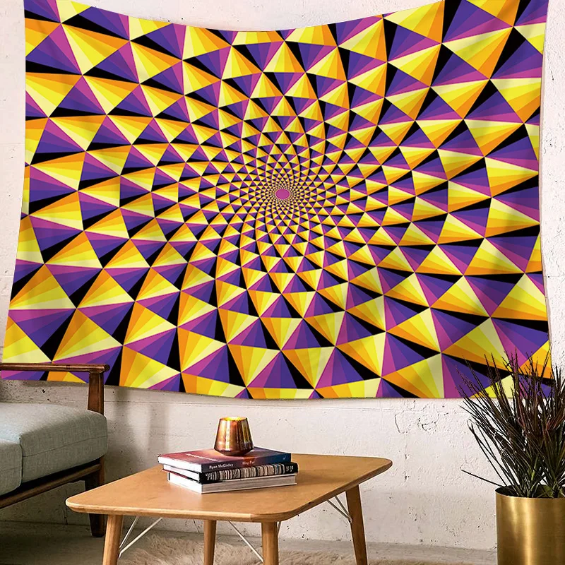 Красочные Tie Dye Мандала гобелены Хиппи пледы постельные покрывала общежития