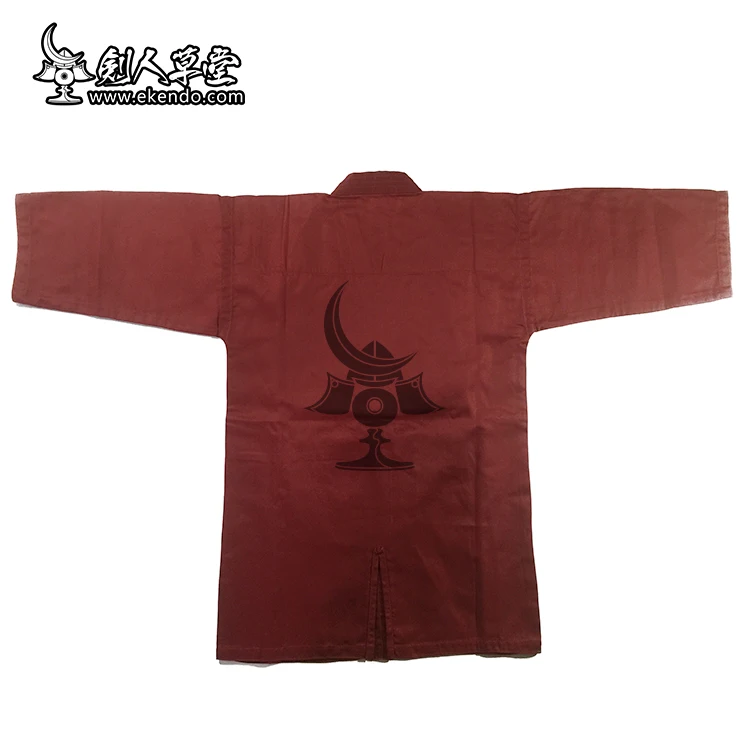  IKENDO KG007 красная холщовая форма Kendo Kendogi цвет фиксированный 30% хлопок 70% полиэстер