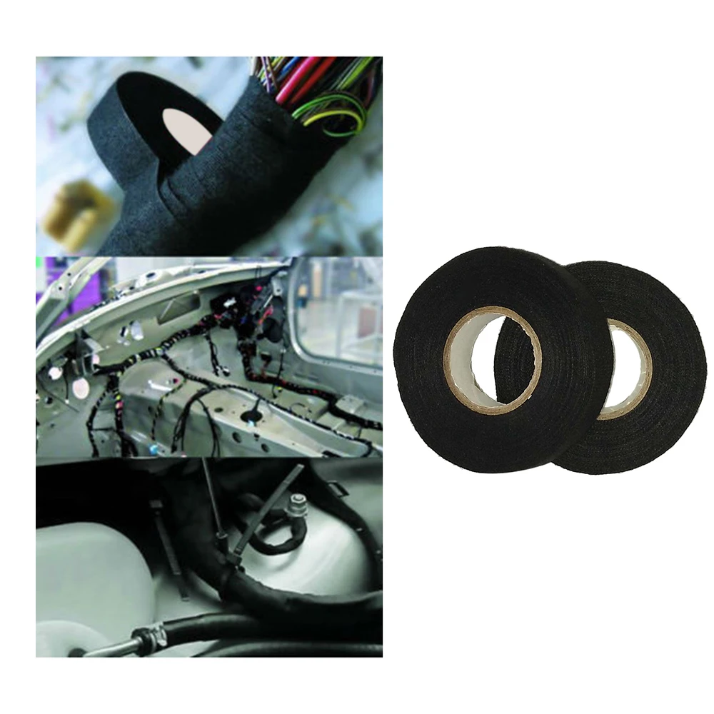 5 Rolls Wiring Loom Harness Tape Cable Looms Wiring Harness Cloth Adhesive Fabric Tape for