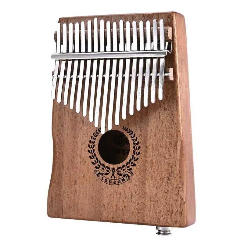 Электрический датчик Kalimba Mbira с 17 клавишами из красного дерева для большого