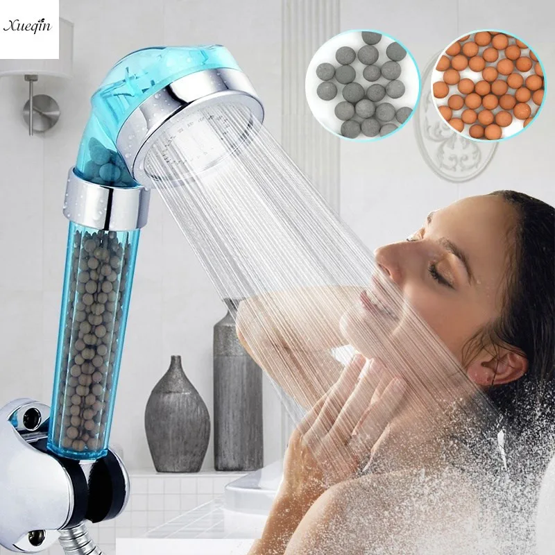 

Xueqin Water Saving Shower Head Anion SPA Filtration Handheld Nozzle 2 Sizes Supercharger Shower Head Nozzle Bathroom Product