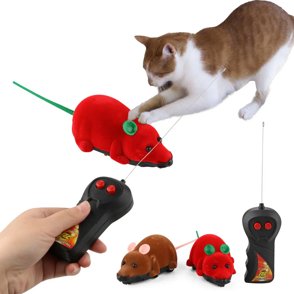 Мышки для котов игрушки электрическая мышь кошка забавные игр пульт