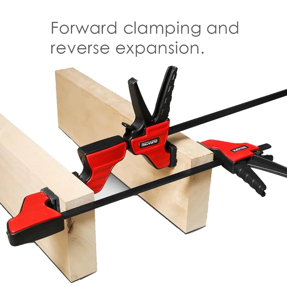 

New 4 Inch Quick Ratchet Release Speed Squeeze Wood Working Work Bar Clamp Clip Kit Spreader Gadget Tool DIY Hand Woodworking
