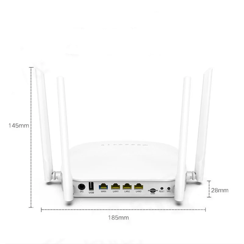 Беспроводной маршрутизатор Wifi 4G CPE 300 Мбит/с роутеры LTE Мобильный с портом LAN