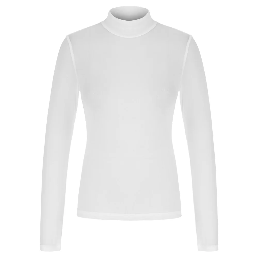 

Sexy Women's See-Through Mesh Sheer Long Sleeve Turtleneck T-Shirt Tops 2019 summer new high elastic Transparent women shirts