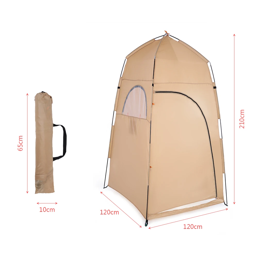 TOMSHOO 120* 120* 210cm Outdoor Shelter Camping Shower Bath Tent Beach Tent Fishing Shower Outdoor Camping Shower Tent