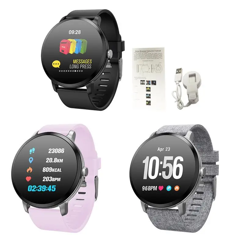 

Hot V11 Smart Watch Men Women Bracelet Blood Pressure Monitor Fitness Bracelet Wristband For Android iOS Fitbits Smartwatch