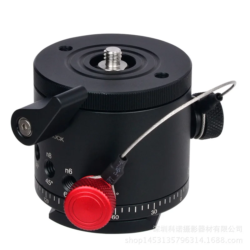 

Photography Tripod Head HDR Panorama Ball Head Aluminum Alloy 1/4'Screw Tripod Heads for DSLR Camera Compatibility with RRS/ARCA