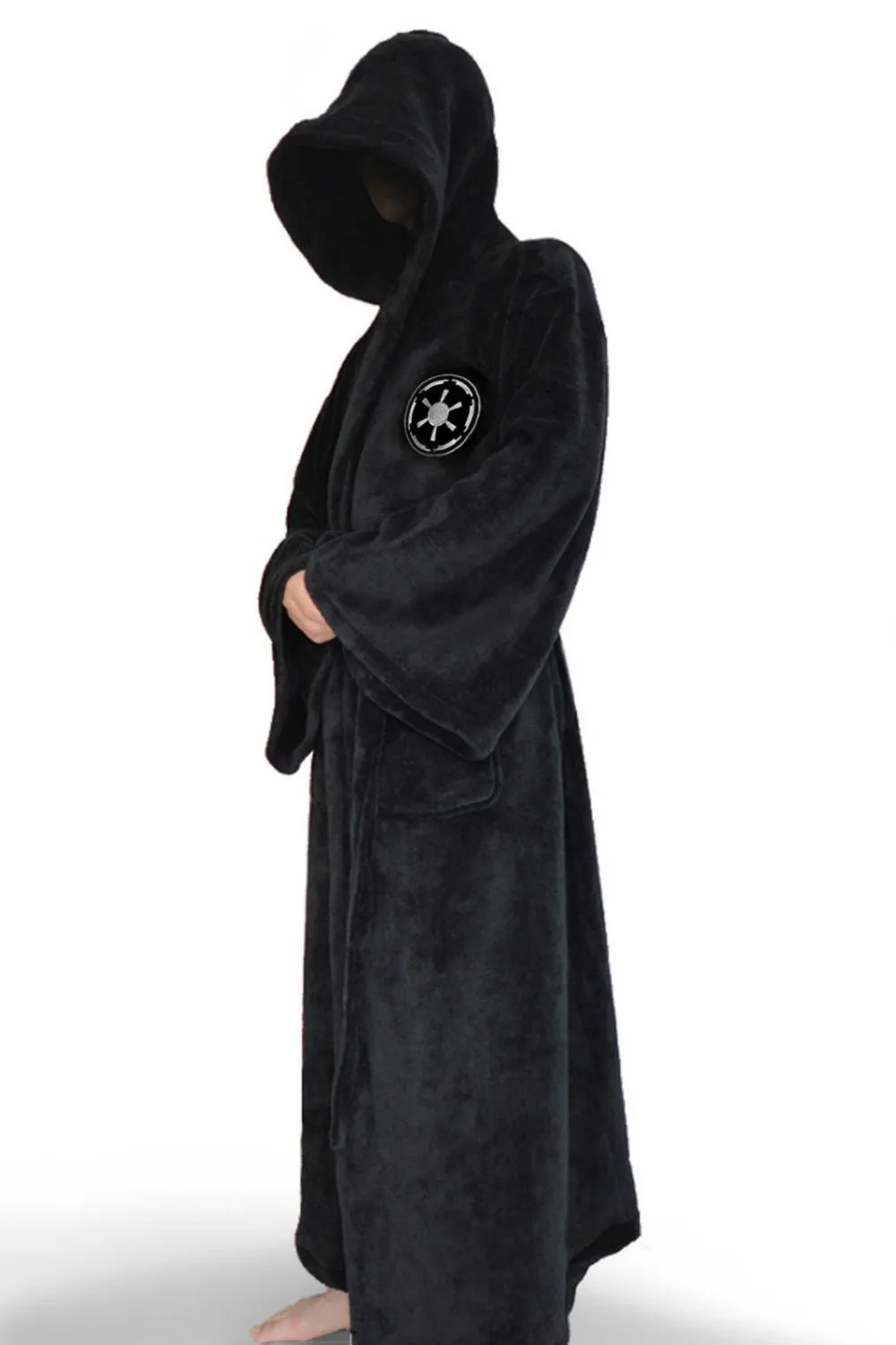 Звездные войны Дарт Вейдер Логотип империи длинный черный джедай банный халат женский и мужской унисекс Халат