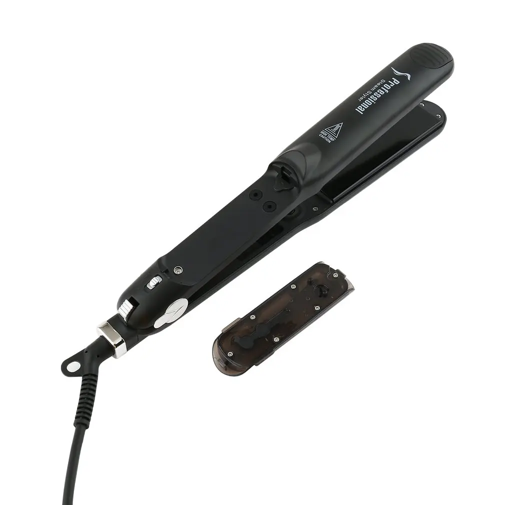 

Professional Dual Use Ceramic Vapor Steam Hair Straightener With Box Hair Styling Tool US Plug
