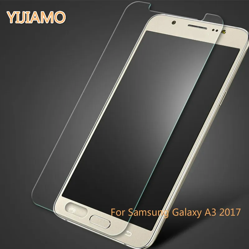 Закаленное стекло 2.5D для Samsung Galaxy A3 2017 Защита экрана SAMSUNG защитная стеклянная
