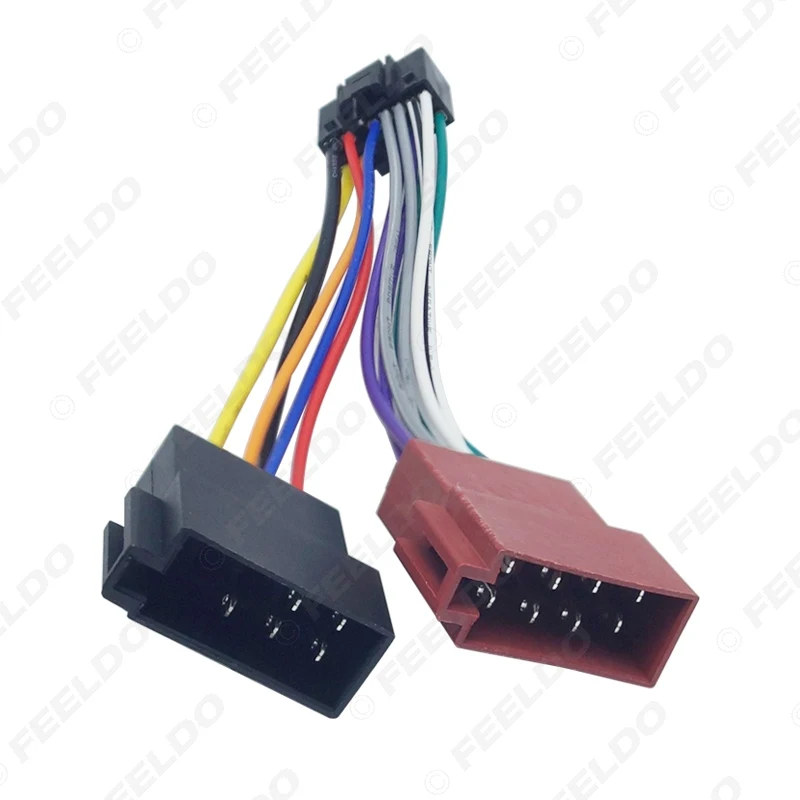 10 шт. автомобильный стерео радио 16 Pin PI100 ISO жгут проводов адаптер для keywood 2003 on