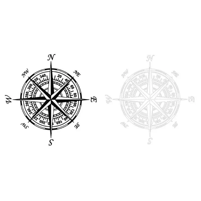 

Navigation Compass Style Motorcycle Car Stickers Reflective Vinyl Decals Car Stickers Promotion