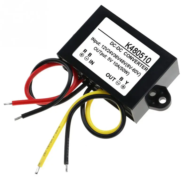 DC 12V/24V/36V/48V to 5V 10A понижающий преобразователь модуль питания Новинка|Инверторы и