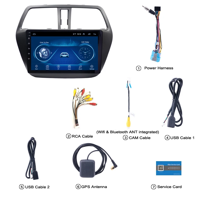 Android 8,1 9 дюймов автомобильная навигация для Suzuki S-CROSS- Поддержка Wifi SWC OBD задняя камера