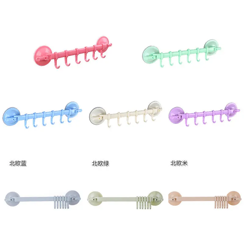 الحمام المطبخ جدار الباب حامل أرفف التخزين شفط أكواب هوك منشفة دش تخزين متعددة الأغراض السنانير