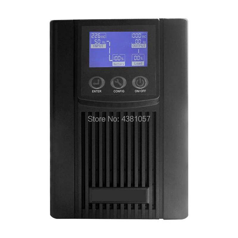 Онлайн UPS 1000VA/800W внешние 36VDC батареи банк Чистая синусоида источник бесперебойного питания для компьютера комнаты сервера
