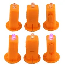 AJP 50pcs/lot Paper lanterns LED electronic candles colorful flash Wicks light beads children handmade portable lanterns