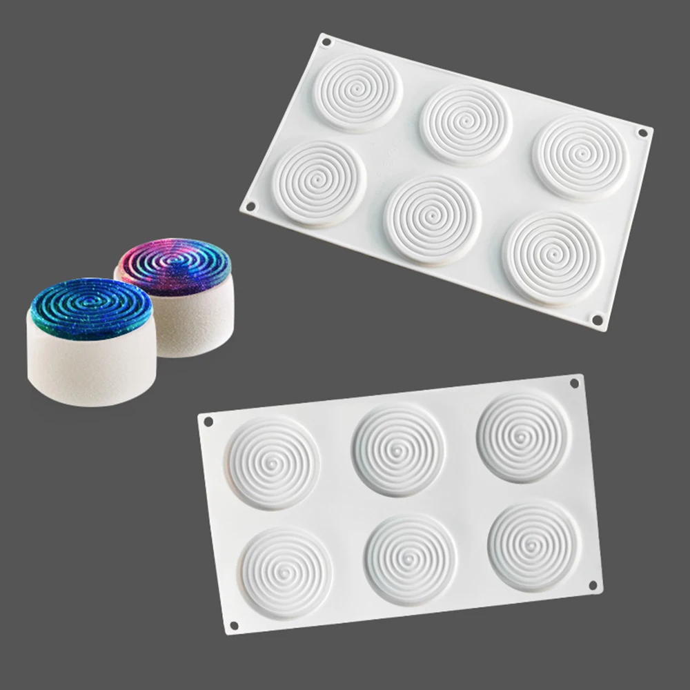 

2019 New Spiral Shape Silicone Mold Peach Cake Moulds Mousse For Ice Cream Chocolate Pastry Dessert Art Pan Bakeware