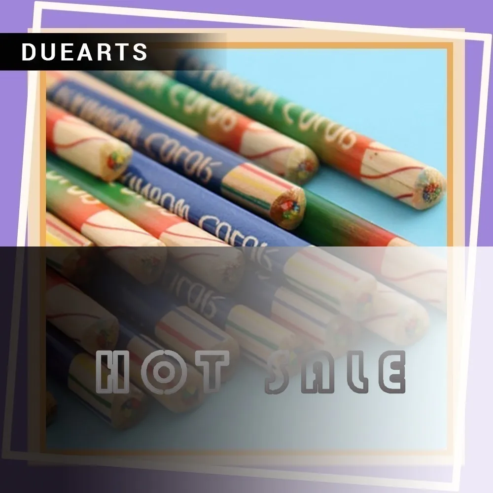 

Practical 120 four-color core Colouring pencils creative beautiful painted triangle core children color Promotion
