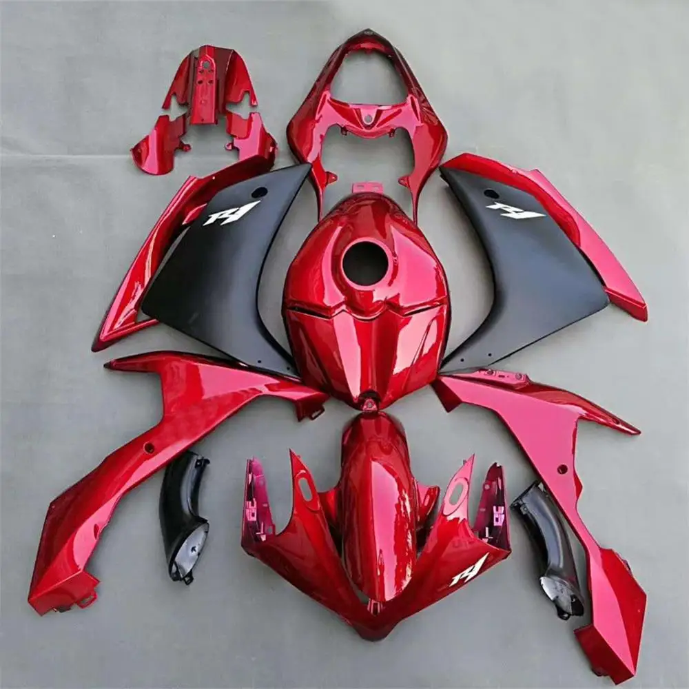

YZF-R1 07-08 Red Fairings Bodywork Cowling Cover Side Panel Mudguard Fender w/ Tank Fairing for Yamaha YZF 1000 R1 2007 2008