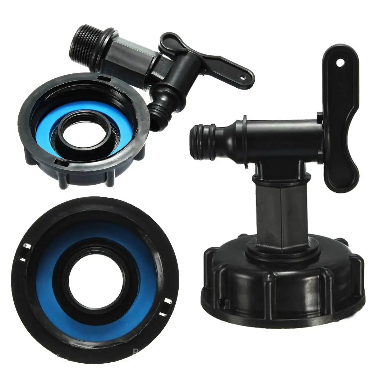 

1000L IBC To (15mm) 1/2'' Water Tank Yard Hose Adapter Fittings With Switch