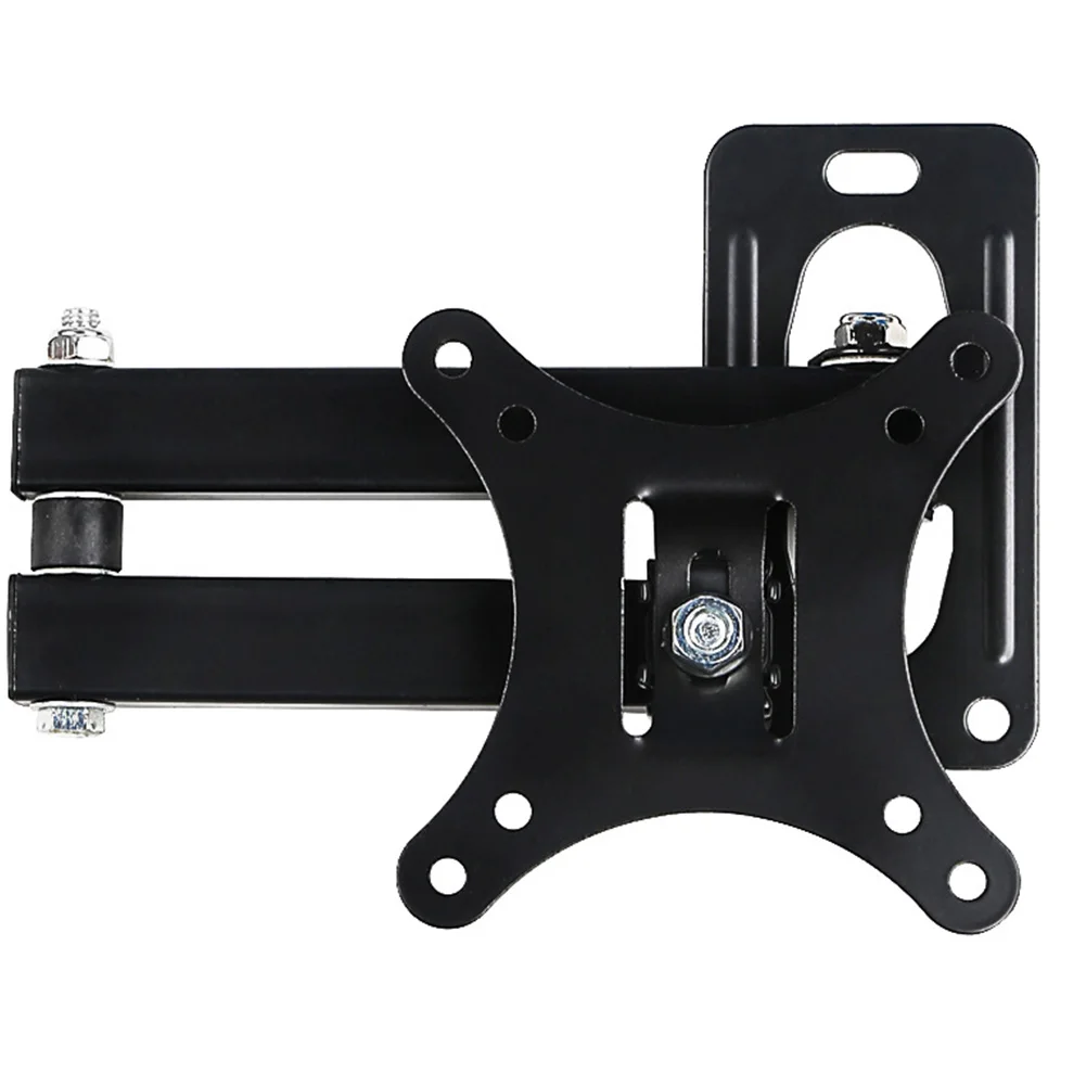 

Adjustable Coating Flat Panel Bracket Home Use TV Mount Set Wall Hanging Frame Support Displayer Public Places For 10-24 Inches