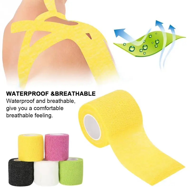 1 шт. 5 видов камуфляжного рисунка эластичный клейкий хлопковый повреждение ранение мышцы Спортивная наклейка подтяжки поддержка