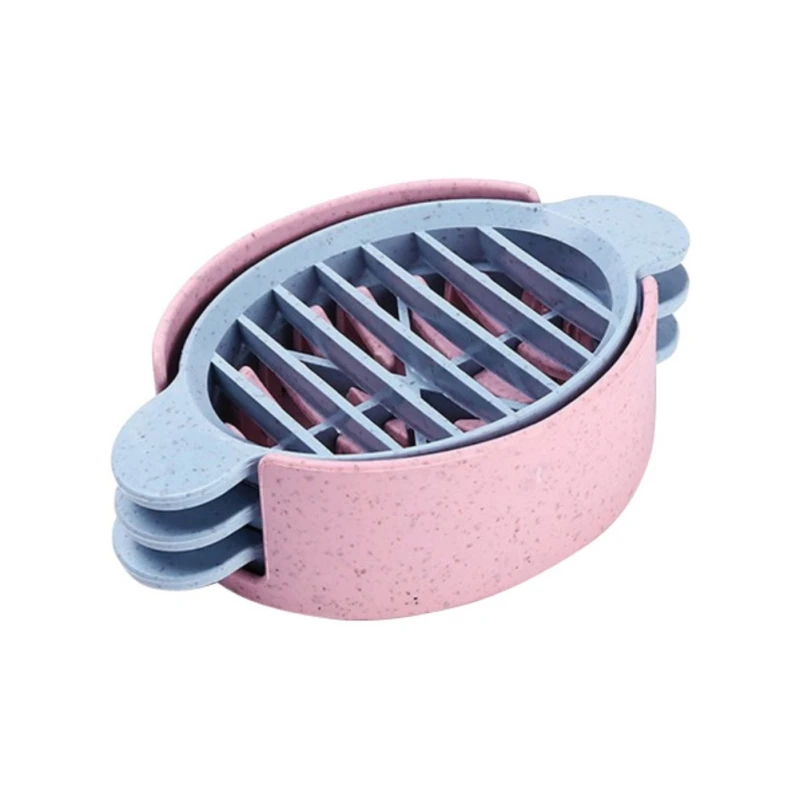

New-Mini Oval Egg Cutter Practical Egg Cutter Different Colors 3 In 1 Molds Egg Mushroom Tomato Slicer Kit