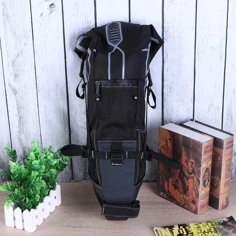 

63*28*14cm 3-10L Bicycle Saddle Tail Seat Waterproof Storage Bags Cycling Rear Pack Painners Accessories Approx.