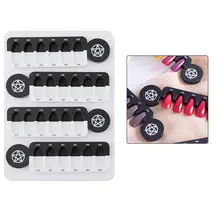 24 Сетки УФ-дисплей для ногтей Магнитная Адсорбция Съемная акриловая демонстрационная доска маникюрный набор по уходу за ногтями v