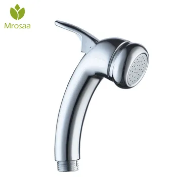 

Mrosaa Chrome Pressurize Bidet Shower Toilet Seat Shattaf Detachable ABS Bathroom Shower Head Sprayer Water Flow Sprinkler