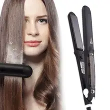 Паровой выпрямитель для волос, салон класса керамический плоский утюг с антистатической технологией и цифровым управлением подходит для всех волос