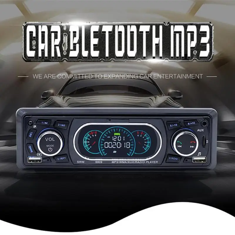 SWM 8809 автомобильный стерео MP3-плеер FM Радио BT RCA USB с пультом дистанционного управления USB комплект беспроводной связи bluetooth для автомобиля lcd mp3-плеер