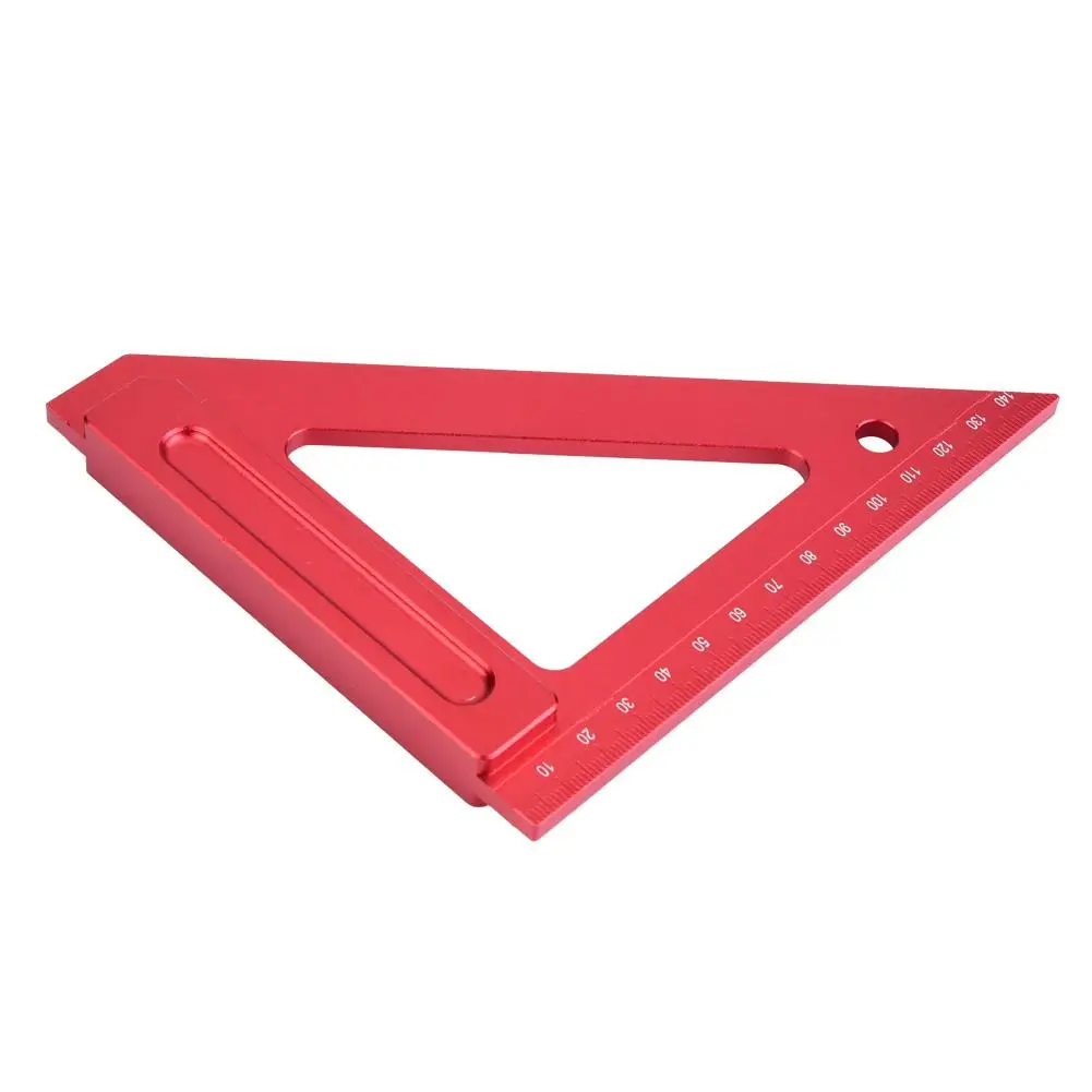 

150mm Aluminum Alloy Triangle Straight Ruler Measuring Tools For Woodworking