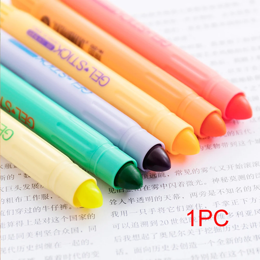 

10 colors Fluorescent Pen Oil Pastel Mark Pen Gel Stick Students school office Painting tool Stationary