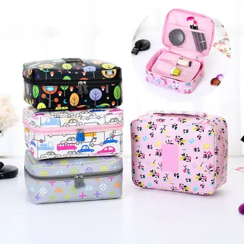 

Cute female cosmetic bag fashion cartoon printing multi-function travel storage clutch bag